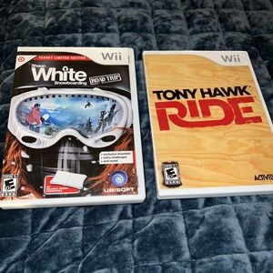 Wii Shaun White Snowboarding
Wii Tony Hawk Ride 
Used